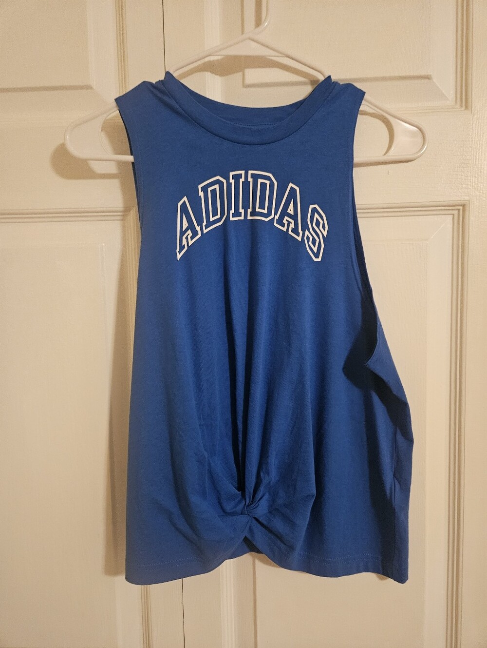 Royal Blue Knot-Hem Sleeveless Tank Size Medium